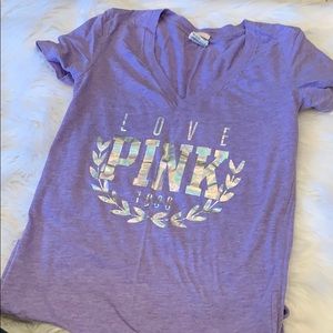 Victoria secret V neck T SHIRT